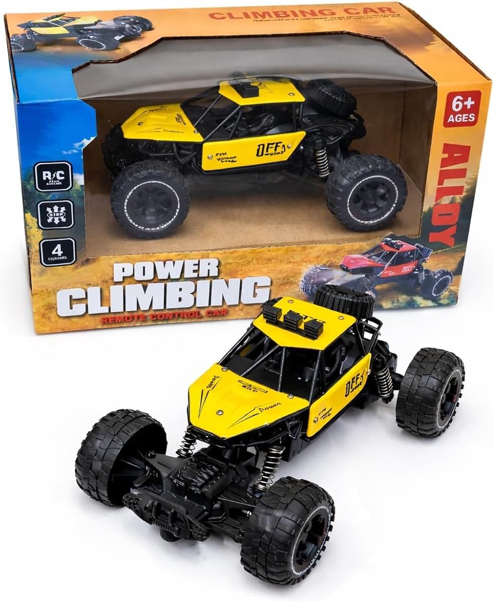 Power Climbing RC Car – High-Speed Remote Control Rock Crawler with 2WD