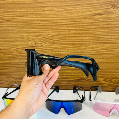 Stunt Wings Silver Prizm Lens Premium Sports Sunglasses  | Comes With New Hyper Grip Technology | Non Foldable Straps | Highly Stable | Latest Collection