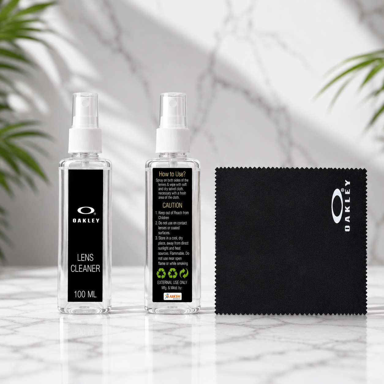 Oakley Sunglasses Cleaning Kit To Protect Your Premium Sunglasses Lens | 100mL Liquid With A High Quality Cleaning Cloth