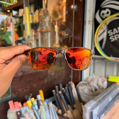 Adidas Brown Mercury Polarised Premium Rectangle Frame Sports Sunglass with Free Sunglasses Cover