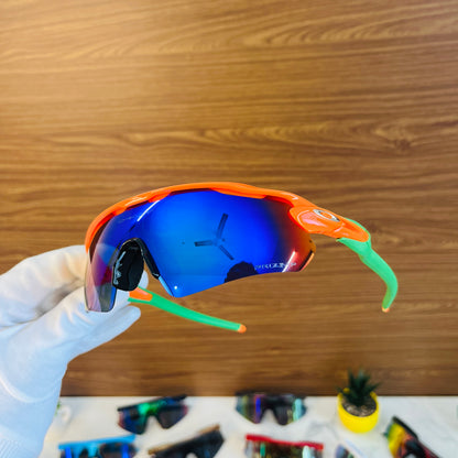 Radar Orange-Blue Premium Sports Sunglasses