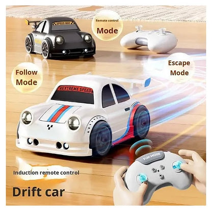 Mini RC Drift Car | 2.4G Remote Control Racing | 360° Drift & Stunt, LED Lights, Sound Effects, Follow Me Mode, Escape Mode, Sensor Control, Auto Demo | Gift for Boys & Girls