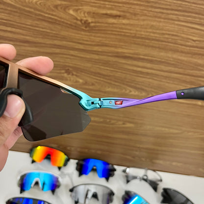 Stunt Devil Multi Colour Black Lens Prizm Premium Sports Sunglasses  | Comes With New Hyper Grip Technology