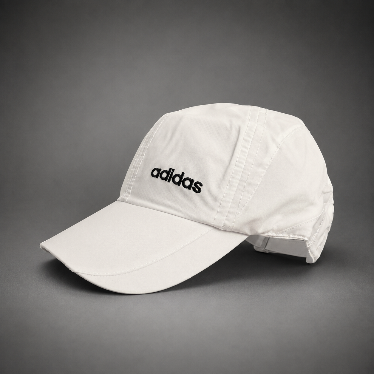 White Colour Adidas Sports Cap Parachute Fabric Best Unisex Sports Cap