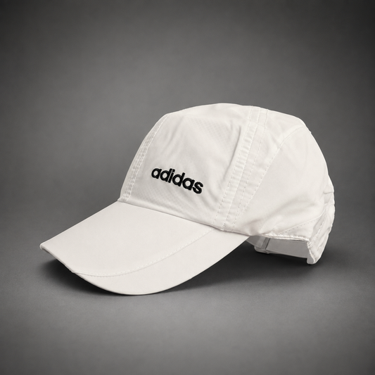 White Colour Adidas Sports Cap Parachute Fabric Best Unisex Sports Cap