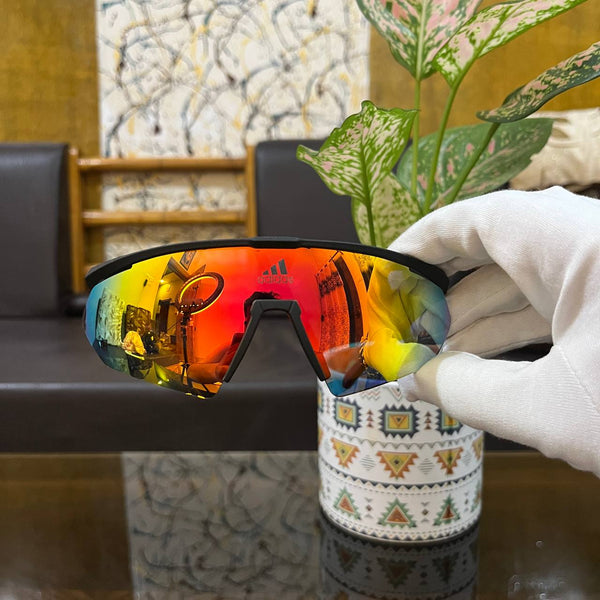 Adidas C1 Red-Mercury Premium Sports Sunglass