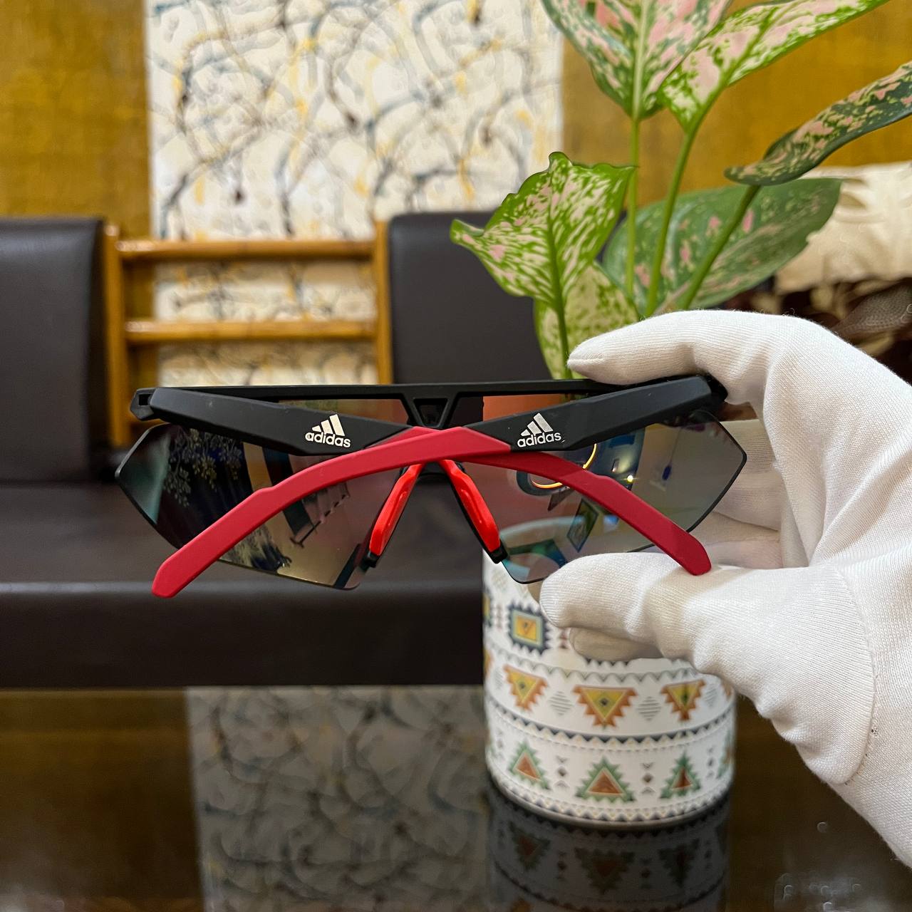Adidas C1 Red-Mercury Premium Sports Sunglass