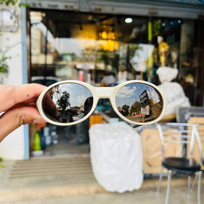 Cream Colour Eye Jacket Redux – Oval Shape Sports Sunglasses