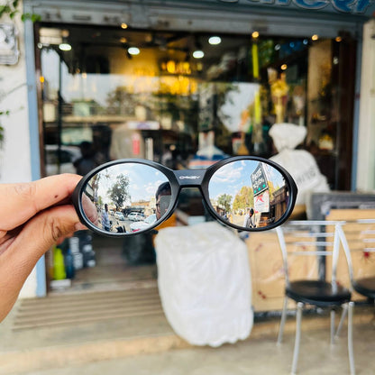 Mirror Lens Black Eye Jacket Redux – Oval Shape Sports Sunglasses
