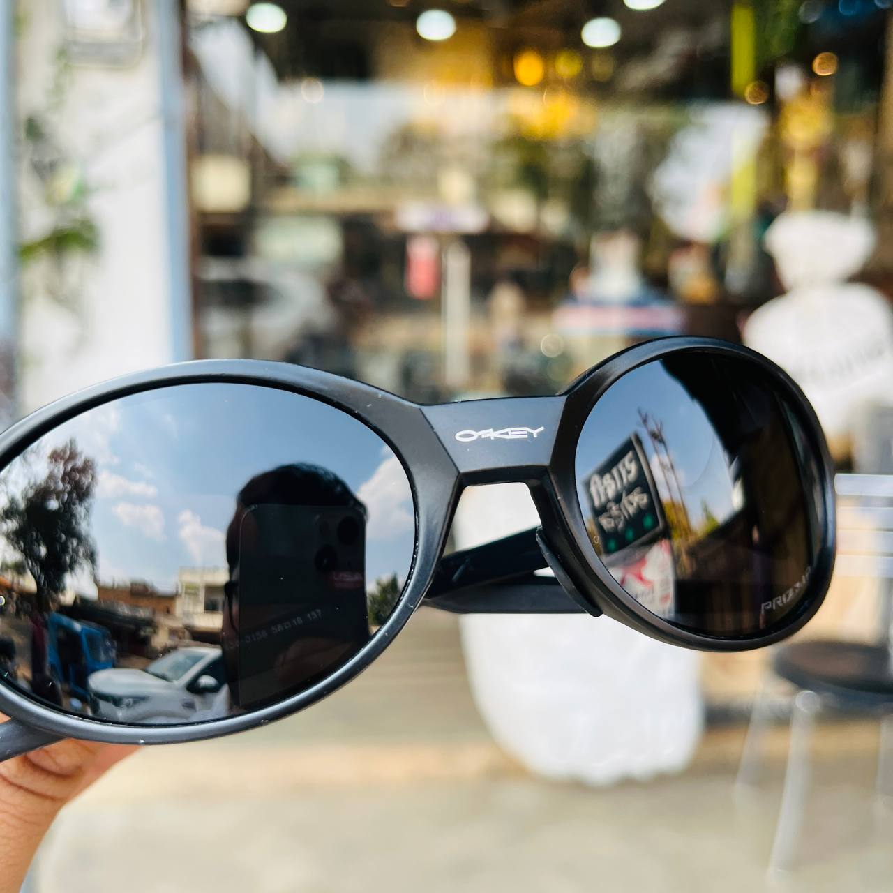 Matt Black oakley Eye Jacket Redux – Oval Shape Sports Sunglasses