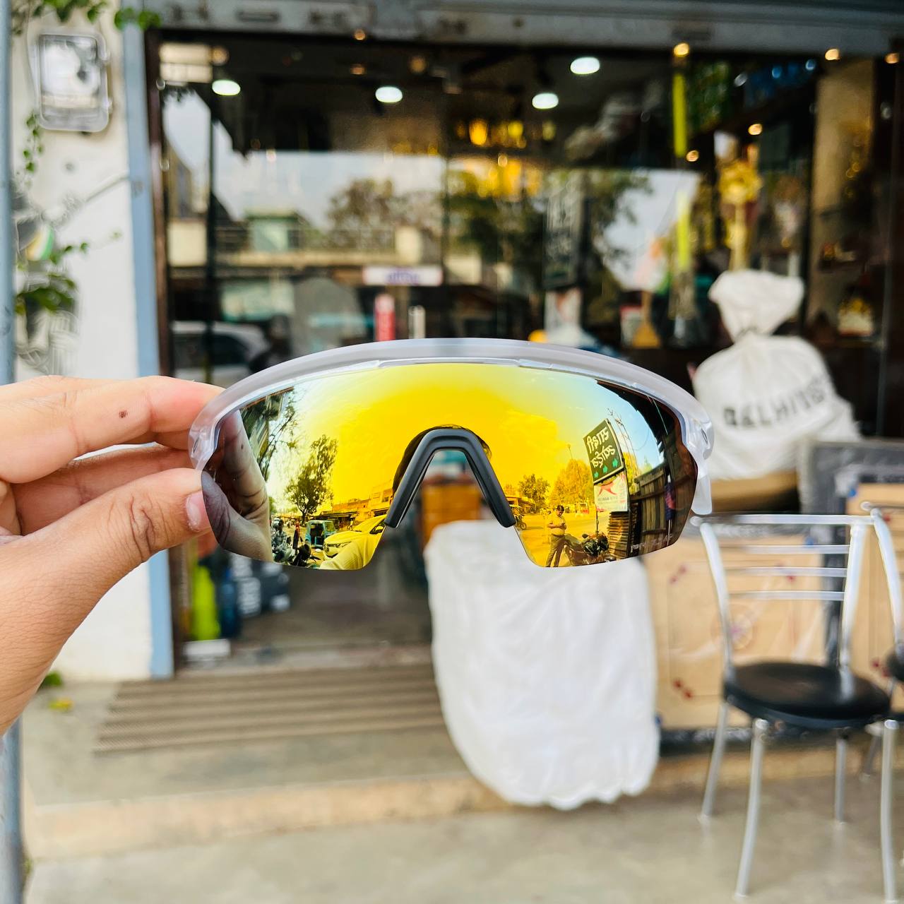 Sphaera Trans Gold Premium Sports Sunglasses Best For Outdoor Sports And Adventures