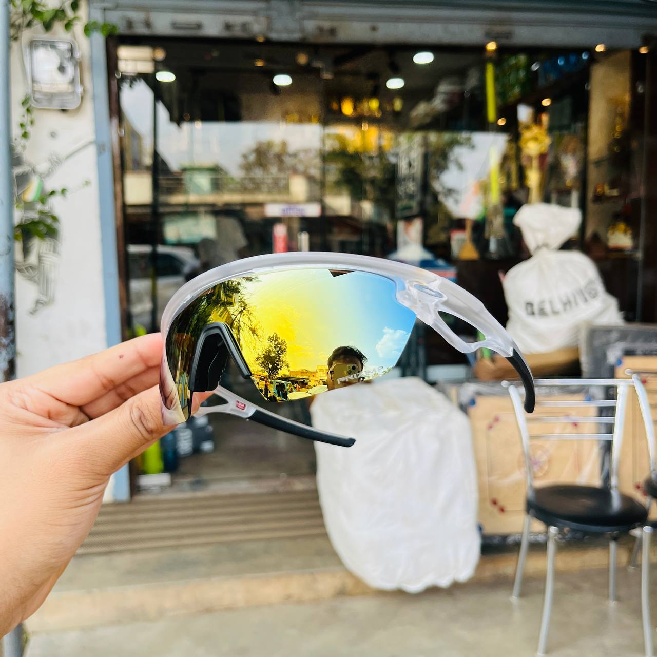 Sphaera Trans Gold Premium Sports Sunglasses Best For Outdoor Sports And Adventures