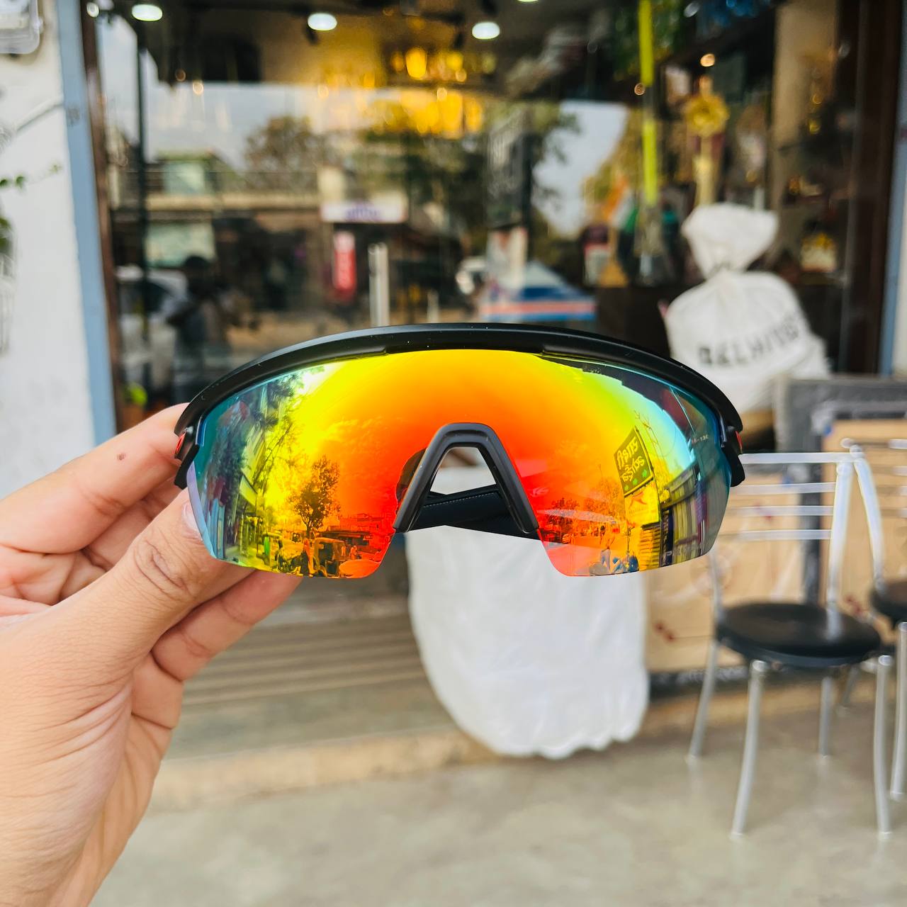 Sphaera Black Mercury Premium Sports Sunglasses Best For Outdoor Sports And Adventures