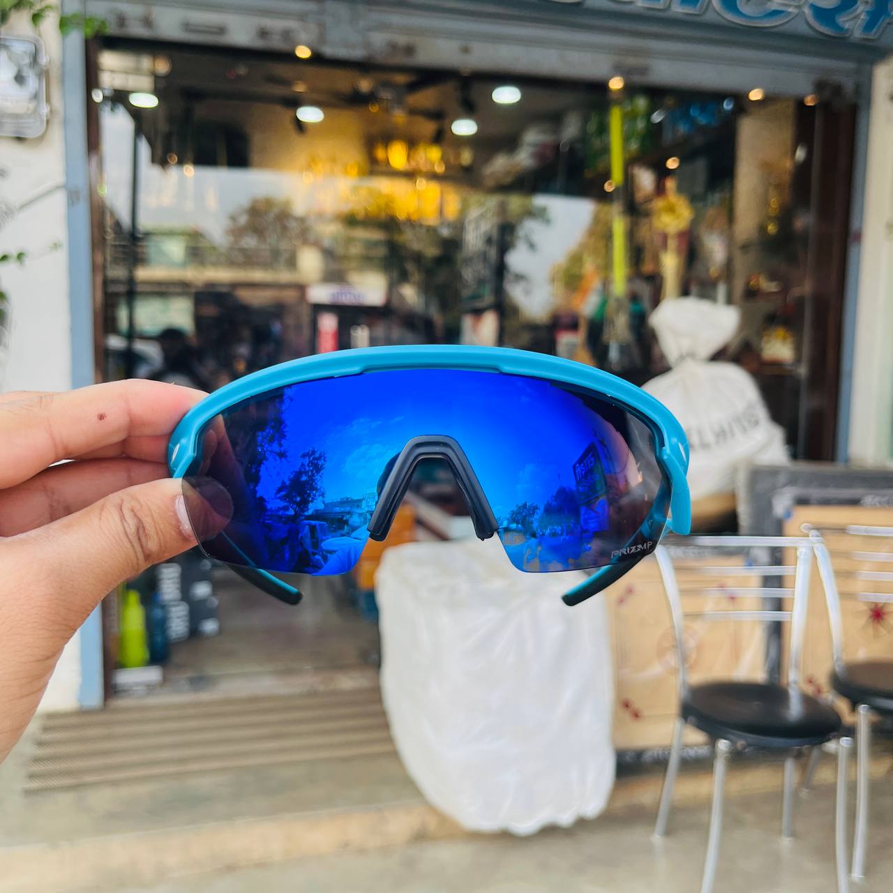 Sphaera Blue-Blue Premium Sports Sunglasses Best For Outdoor Sports And Adventures