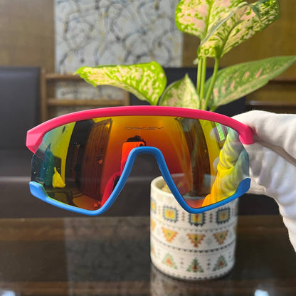 BXTR Pink-Blue Sunglass High Quality Premium Unisex Sports Sunglass