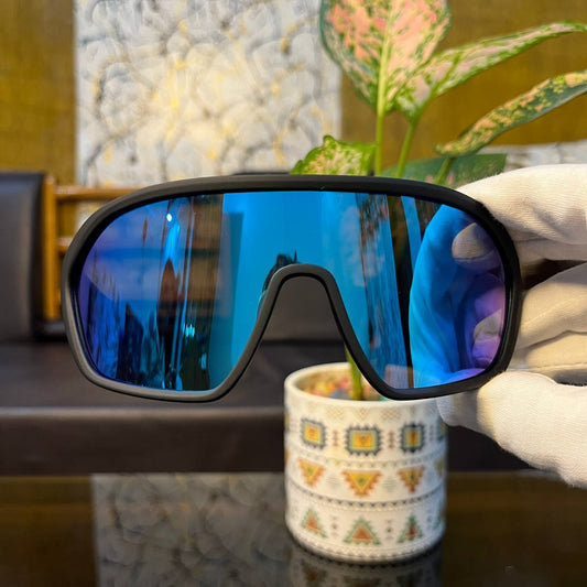 Ferrari Big Full Aqua Blue Colour Premium High Quality Sunglasses