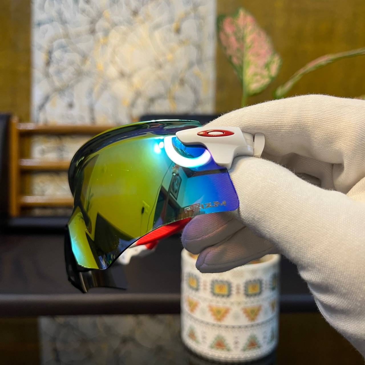 Encounter Red-White Premium Sports Sunglasses