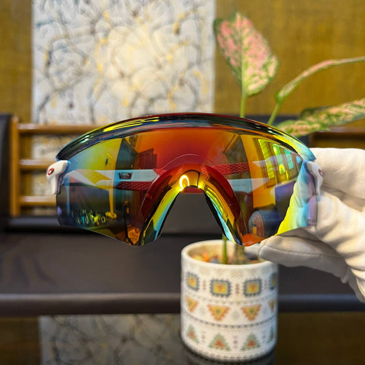 Encounter Red-White Premium Sports Sunglasses