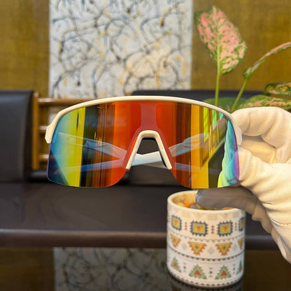 Sutro Lite White Golden Colour High Quality Unisex Sports Sunglass