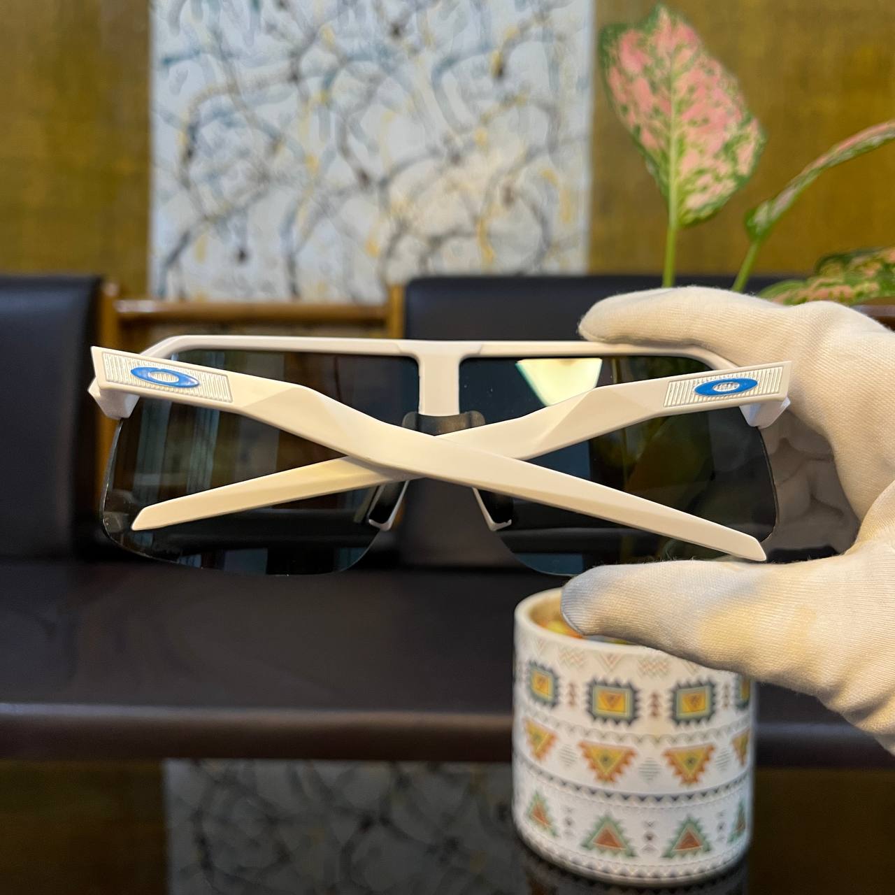 Sutro Lite White-Blue Colour High Quality Unisex Sports Sunglass