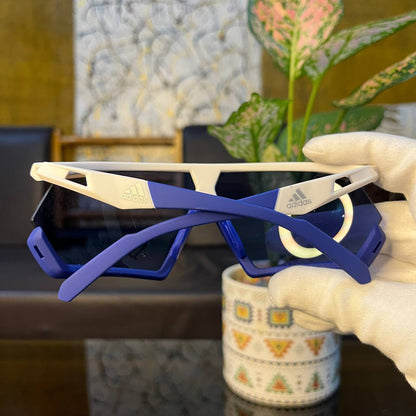 Adidas C3 Blue-White Premium Sports Sunglass