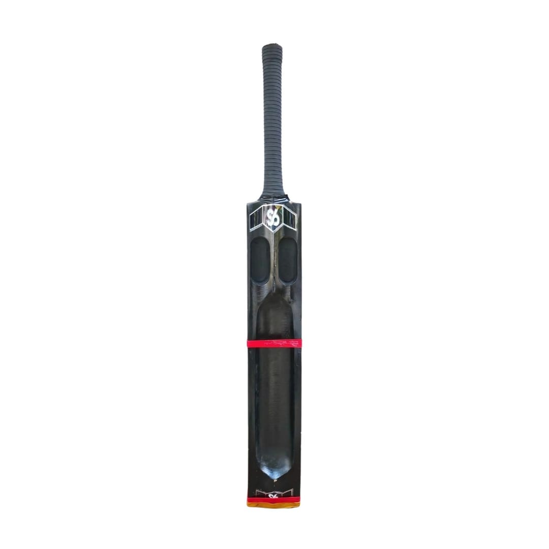 S6 Shadow Black Edition Double Blade Tennis Cricket Bat For Professionals